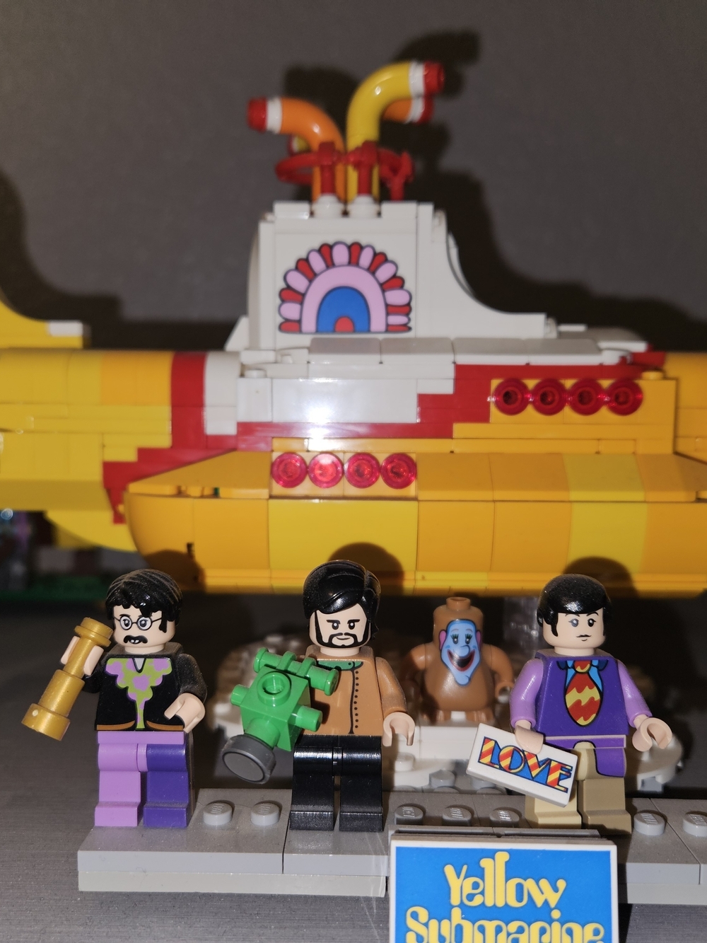 Lego Yellow & White Submarine with Box And Instructions